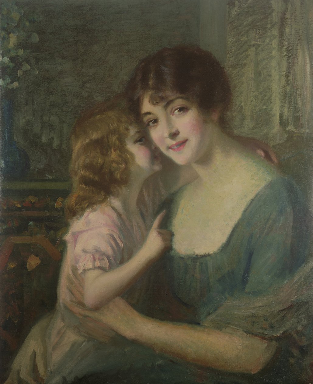 The Whisper, or Secrets (olej na plátně) od Manuel Loyola Barthold