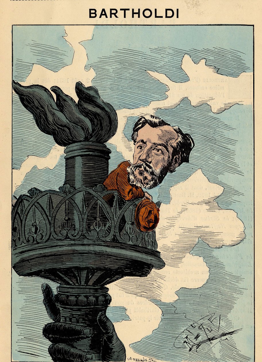 Obálka The Men of Today, číslo 305, ilustrace Manuel Luque (1854-1919): Socha svobody, Bartholdi Auguste (1834-1904) od Manuel Luque