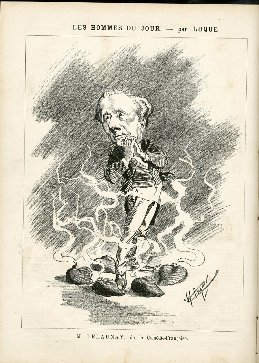 Ilustrace Manuela Luque (1854-1919) pro obálku La Caricature (1880) od Manuel Luque