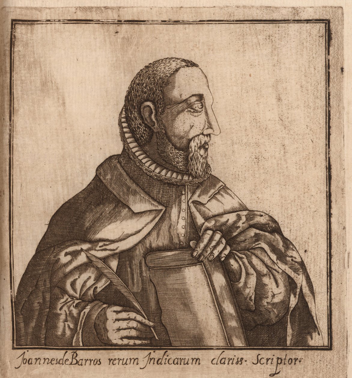 Portrét João de Barros 1496-1570, 1624. od Manuel Severim de Faria