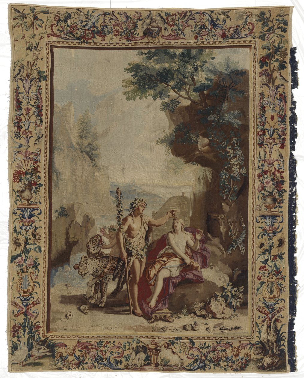Bakchus a Ariadna Bacchus a Ariadne De metamorfosen van Ovidius (název série) od Manufacture Royale des Gobelins