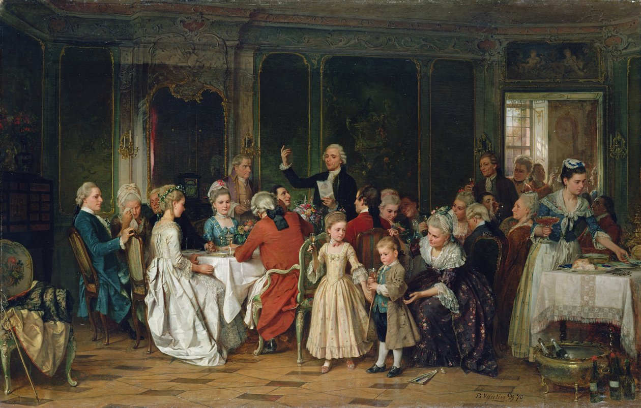 Přípitek nevěstě, 1870 od Marc Louis Benjamin Vautier