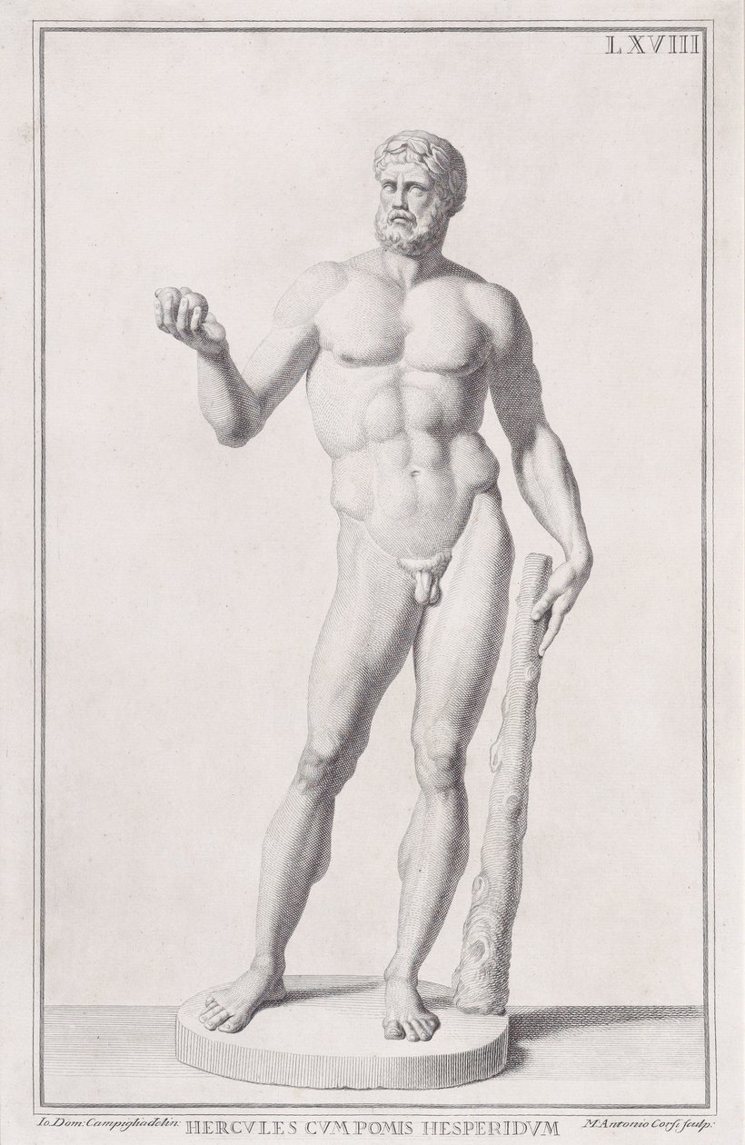 Socha Herkula, 1734. od Marc