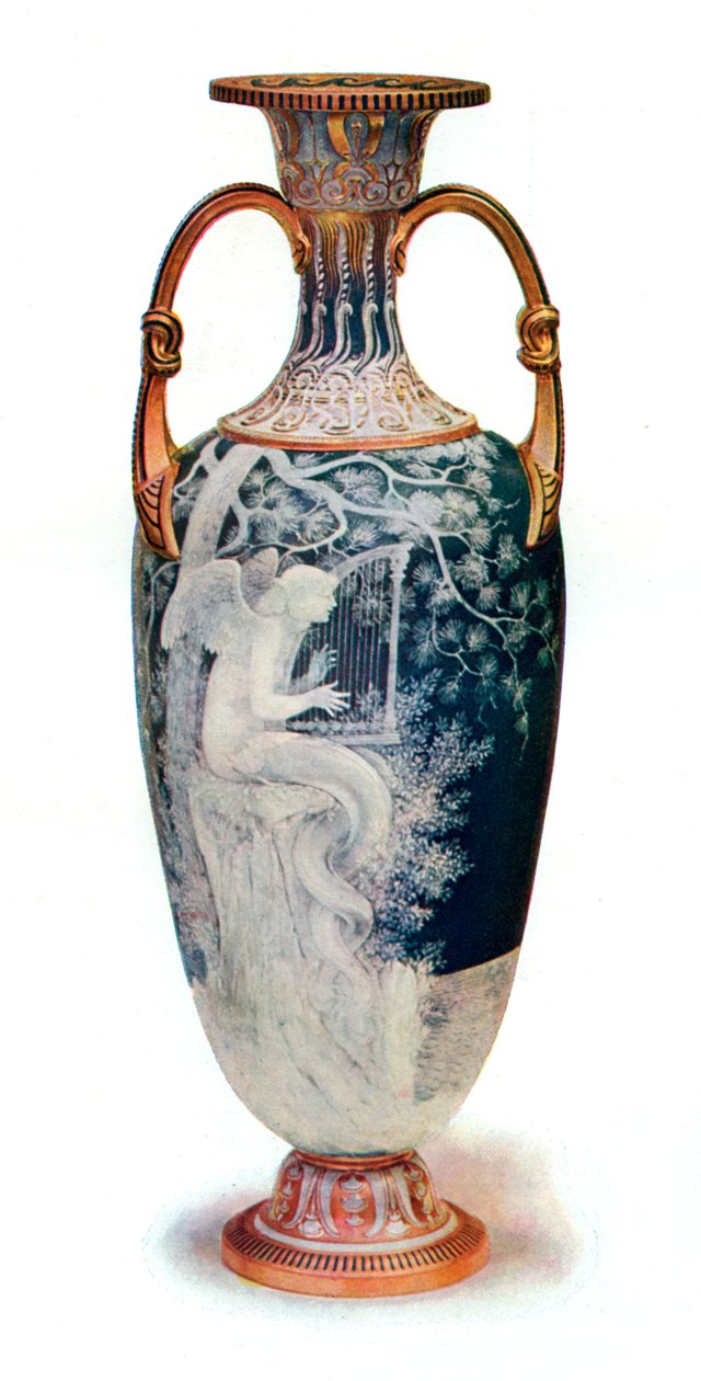 Siréna, váza Minton od Marc-Louis-Emmanuela Solona, 1904. od Marc Louis Emmanuel Solon