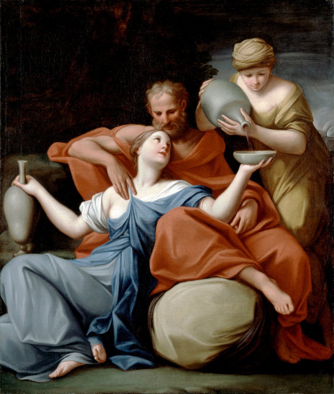 Lot a jeho dcery od Marcantonio Franceschini