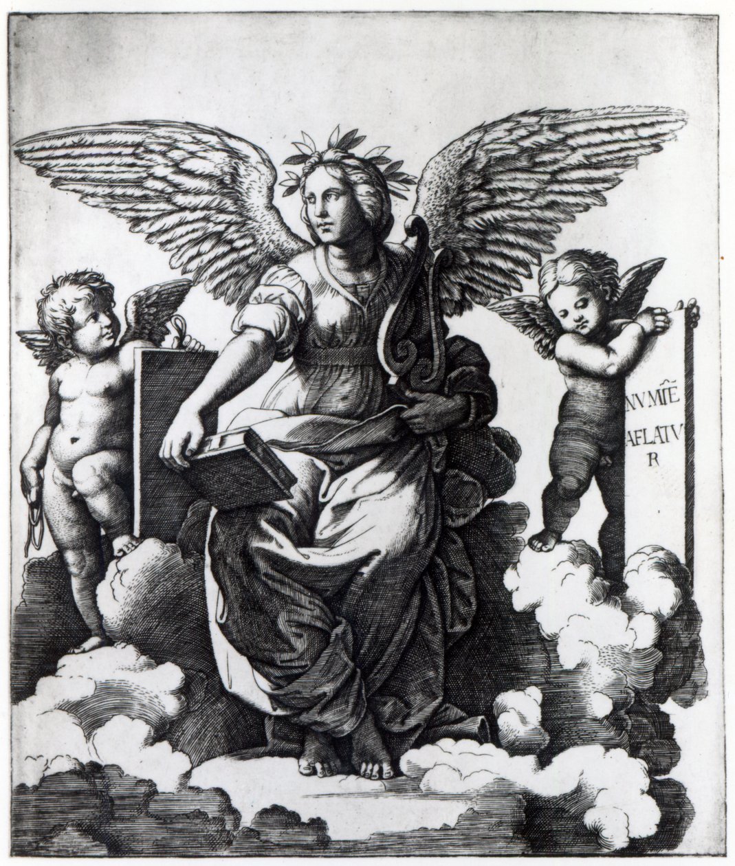 Poezie, kolem roku 1515 od Marcantonio Raimondi
