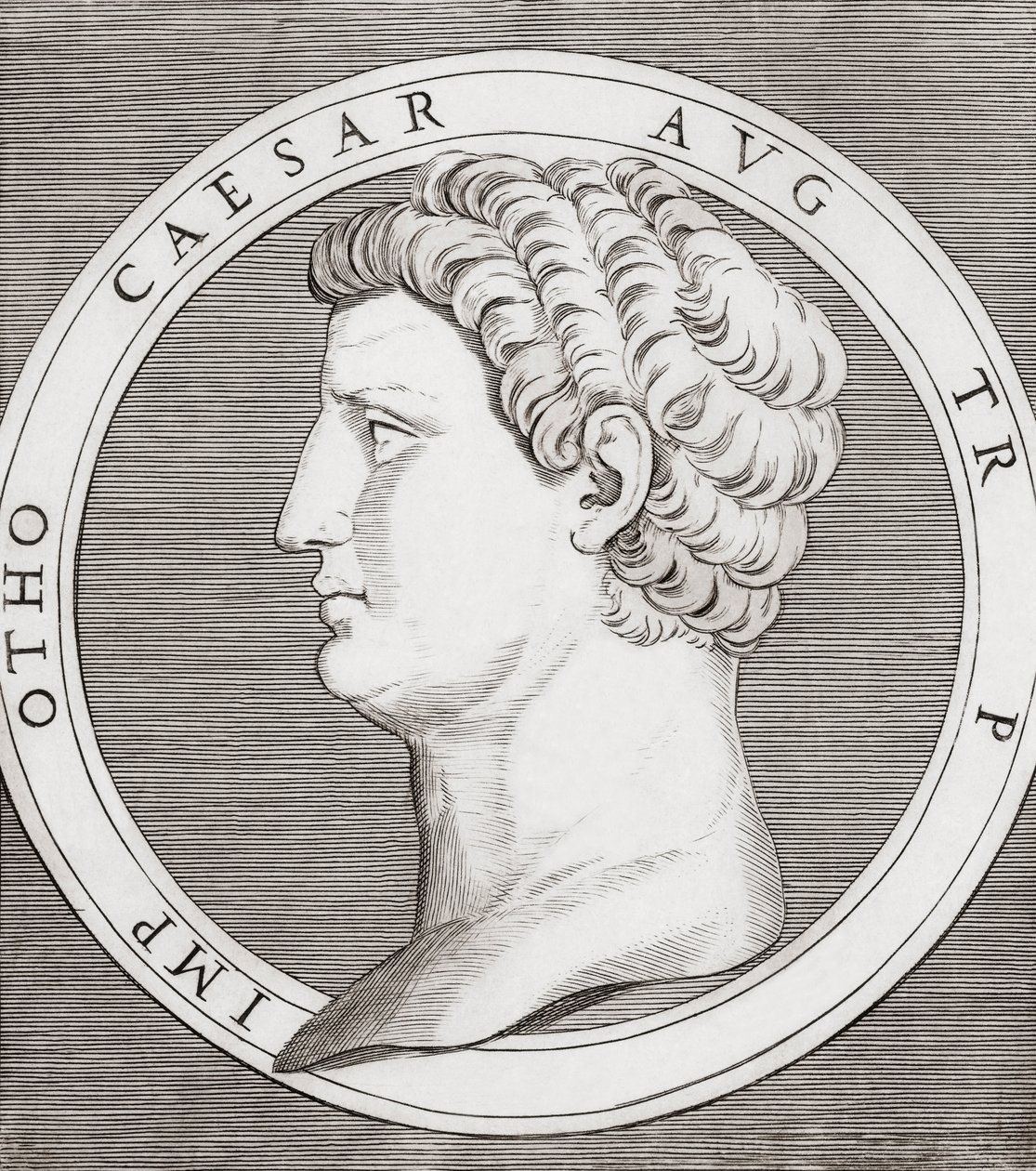 Otho, římský císař od Marcantonio (after) Raimondi