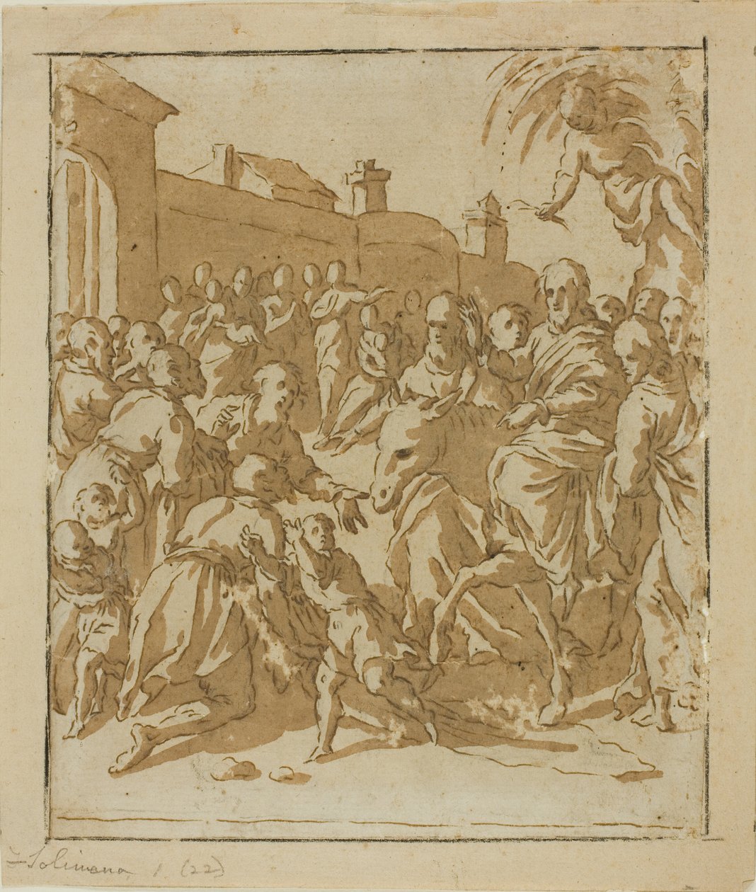 Kristus vchází do Jeruzaléma od Marcantonio Bassetti