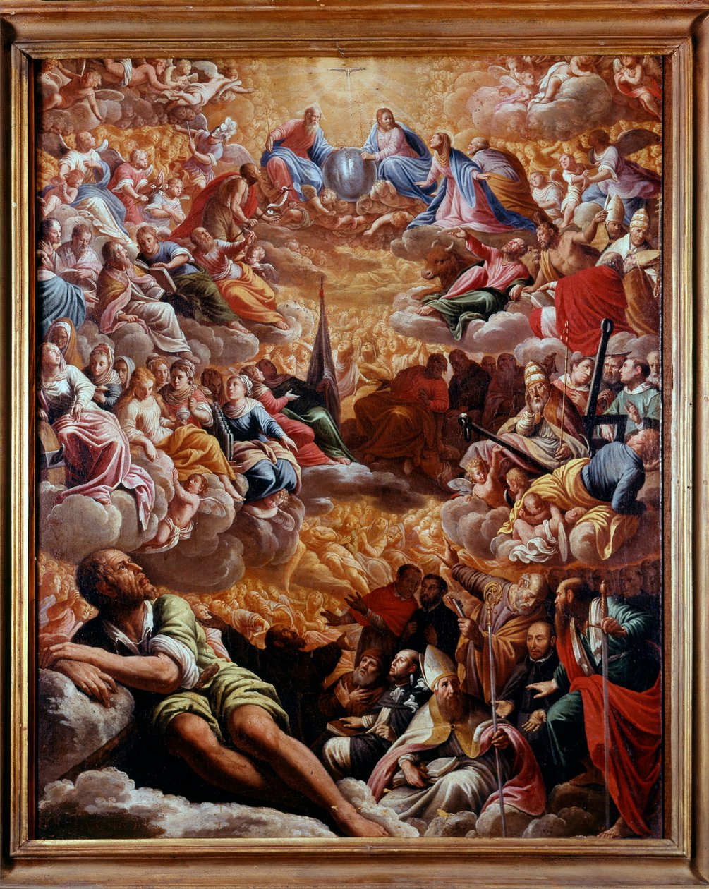 Ráj - malba, Marcantonio Bassetti (1588-1630), olej na plátně 78X61 CM - Neapol Museo di Capodimonte od Marcantonio Bassetti
