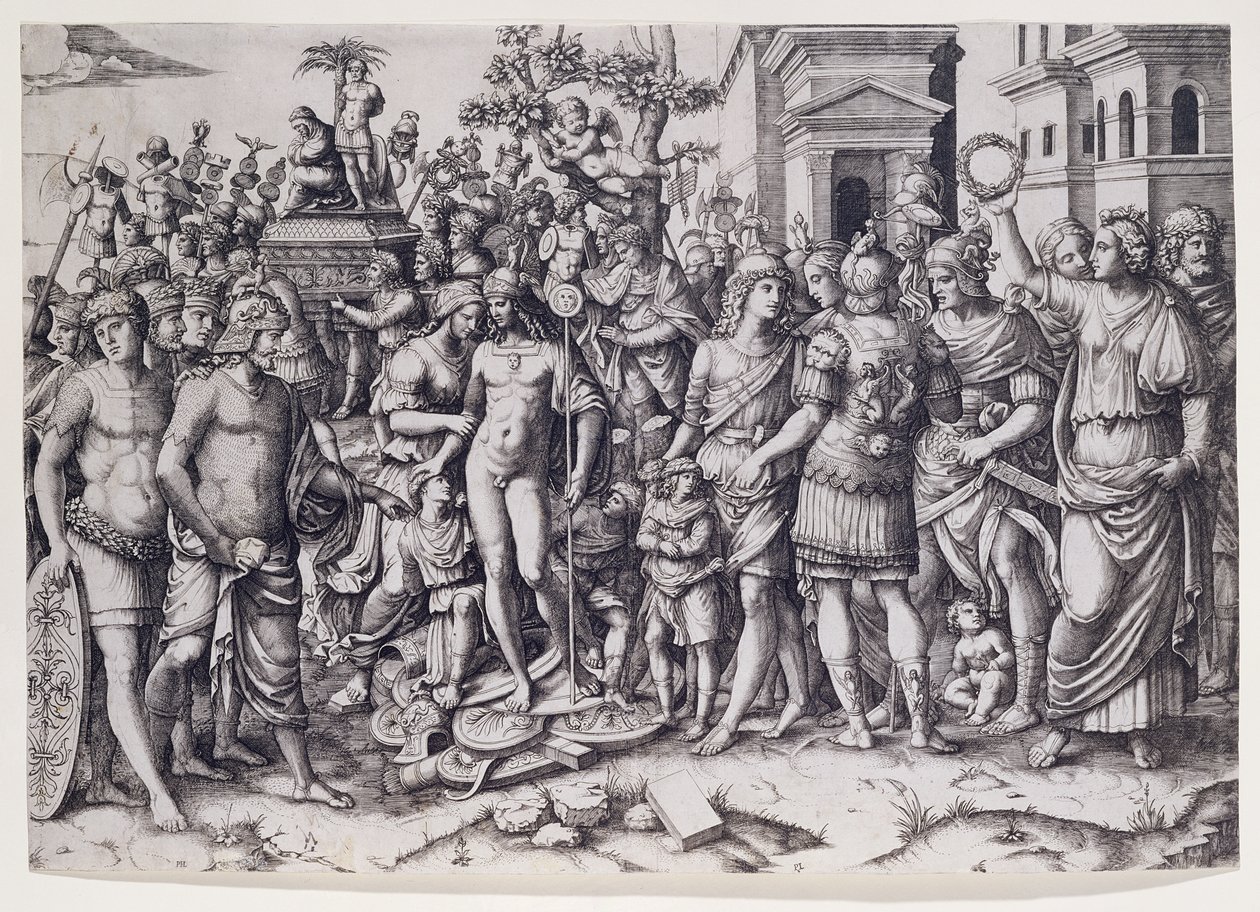 A Triumph (rytina) od Marcantonio Raimondi