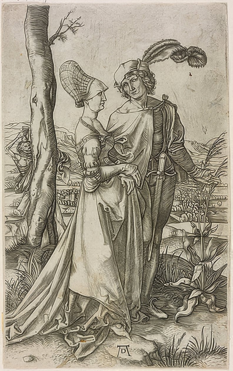 Chůze od Marcantonio Raimondi