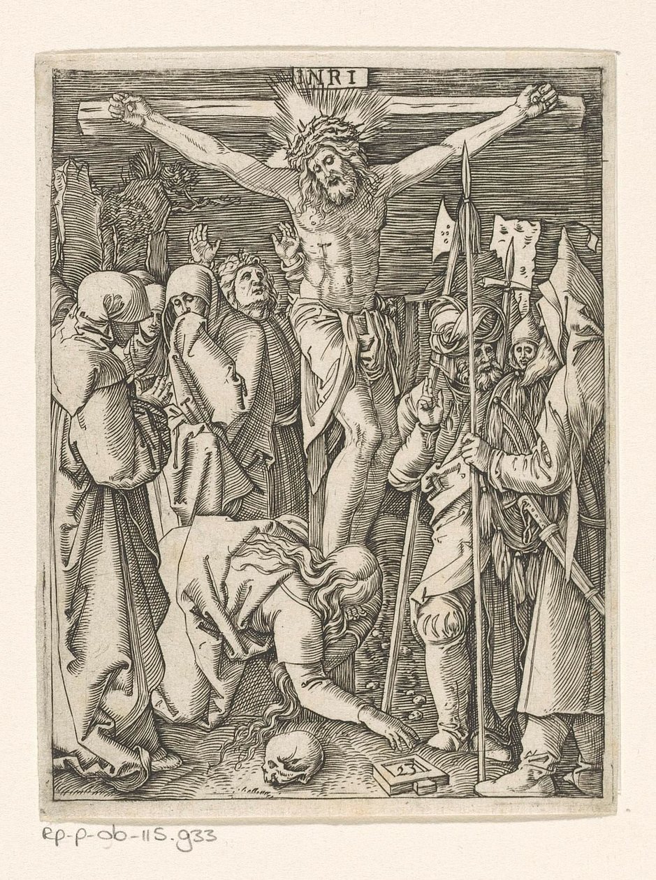 Ukřižování Umučení Krista (název série) od Marcantonio Raimondi
