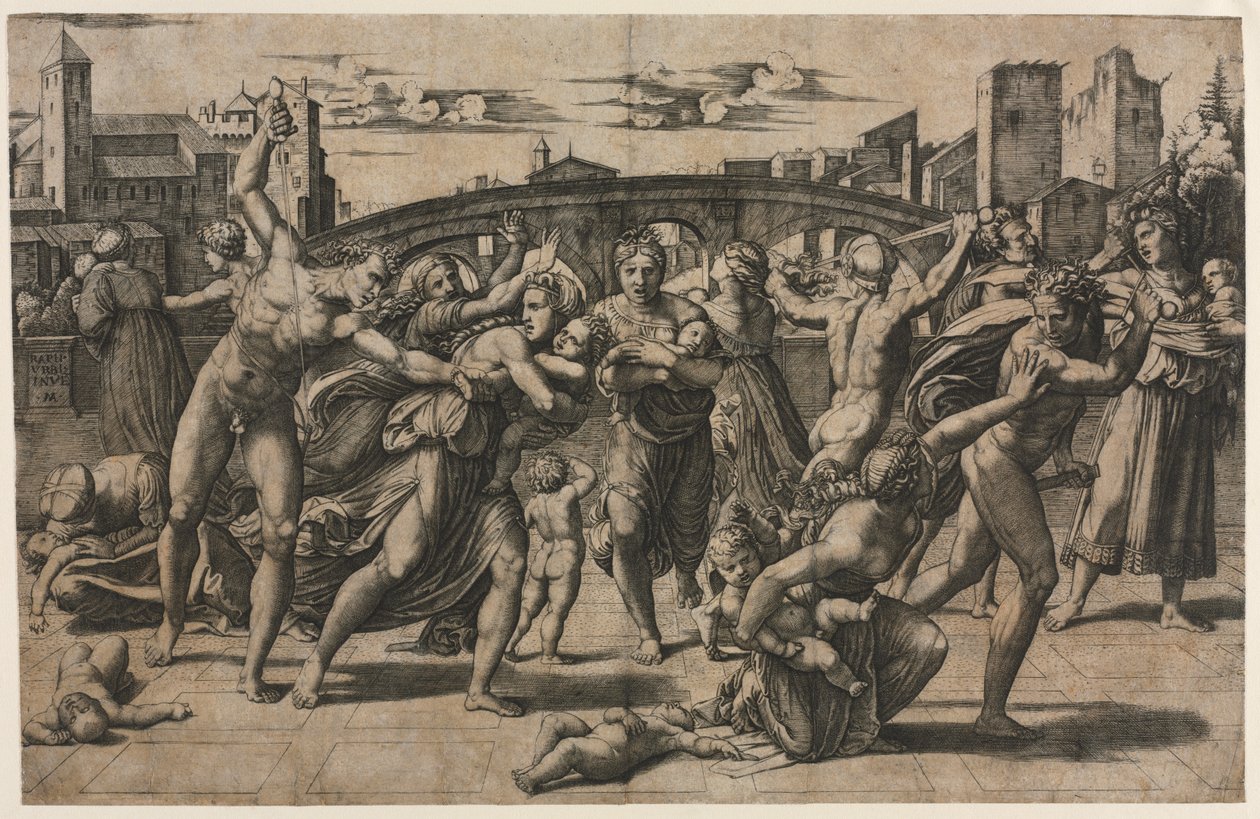 Masakr nevinných jedle, c. 1511-1512. od Marcantonio Raimondi