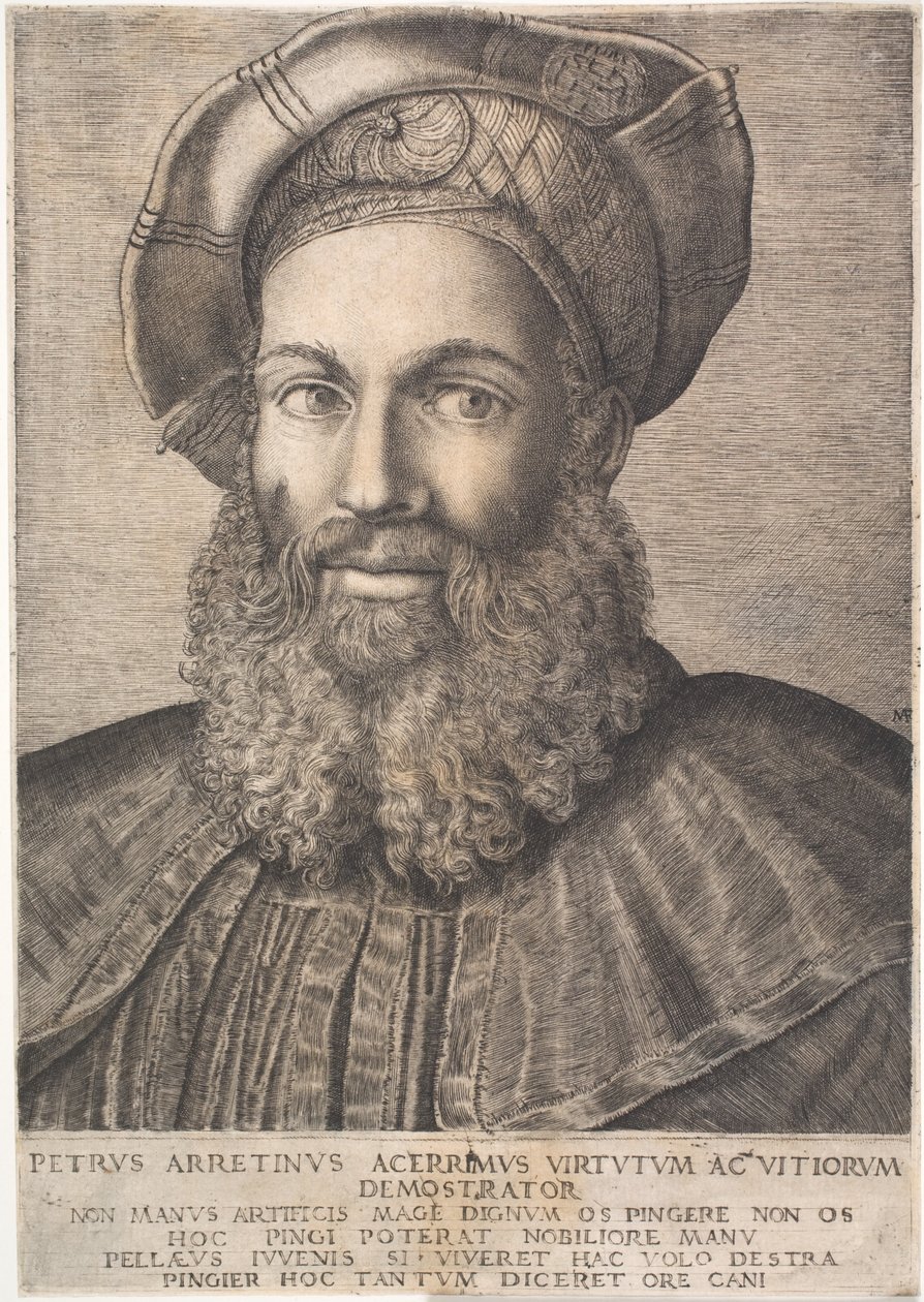 Pietro Aretino od Marcantonio Raimondi