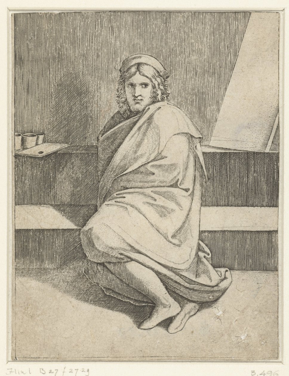 Portrét malíře Raphaela od Marcantonio Raimondi