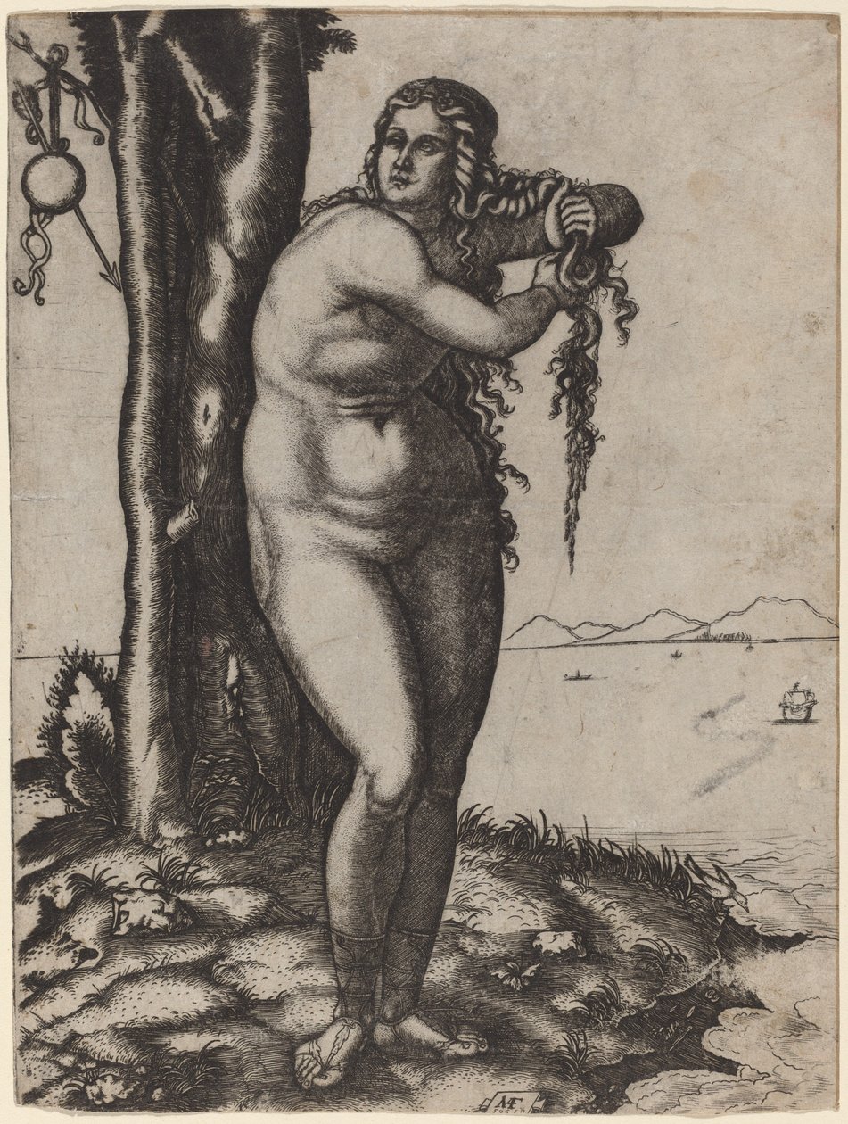 Zrození Venuše od Marcantonio Raimondi