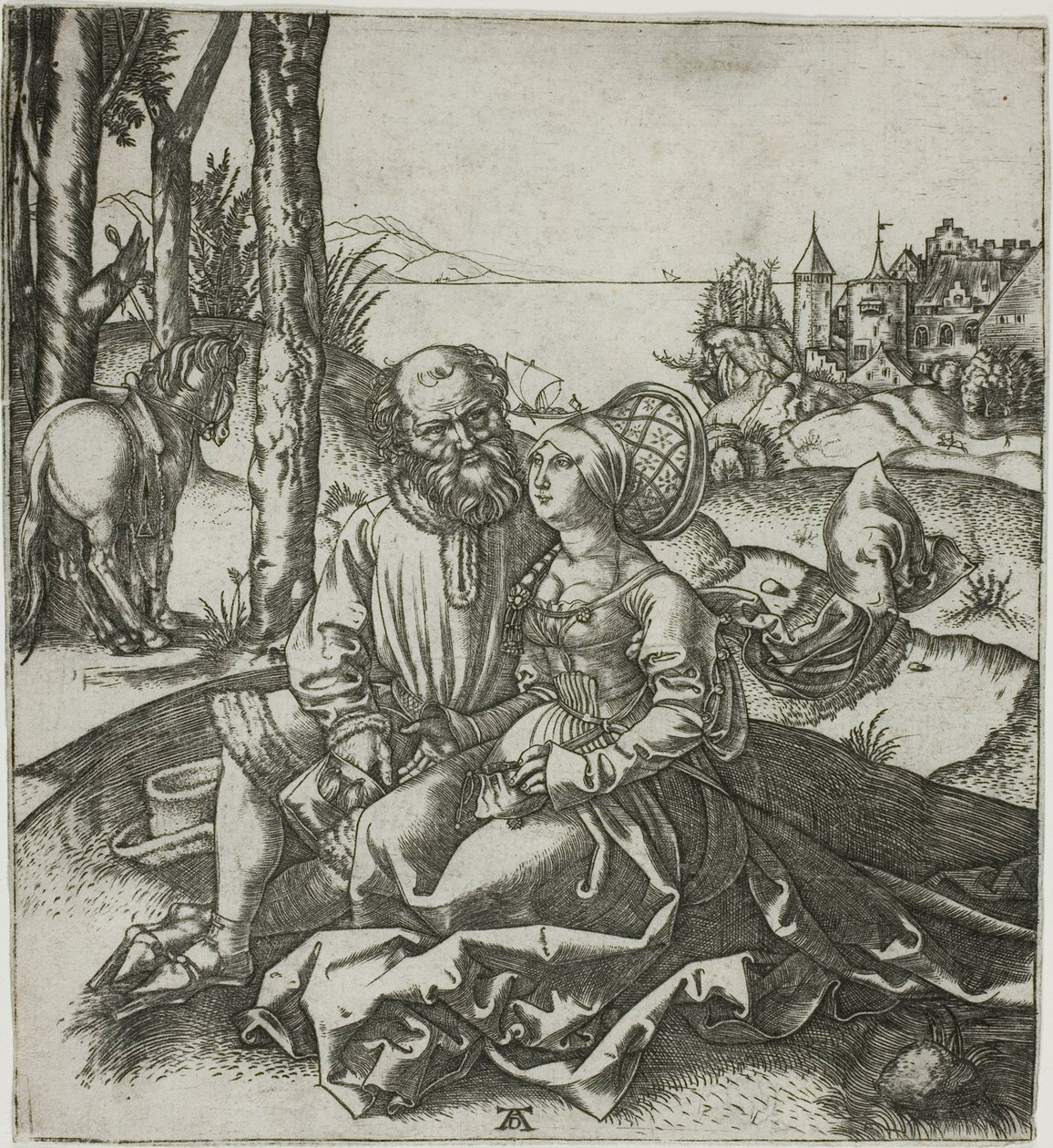 Špatně sehraný pár (Nabídka lásky) od Marcantonio Raimondi