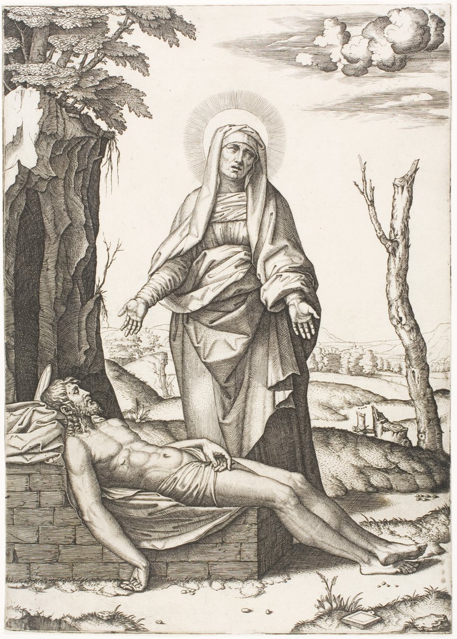 Pieta od Marcantonio Raimondi
