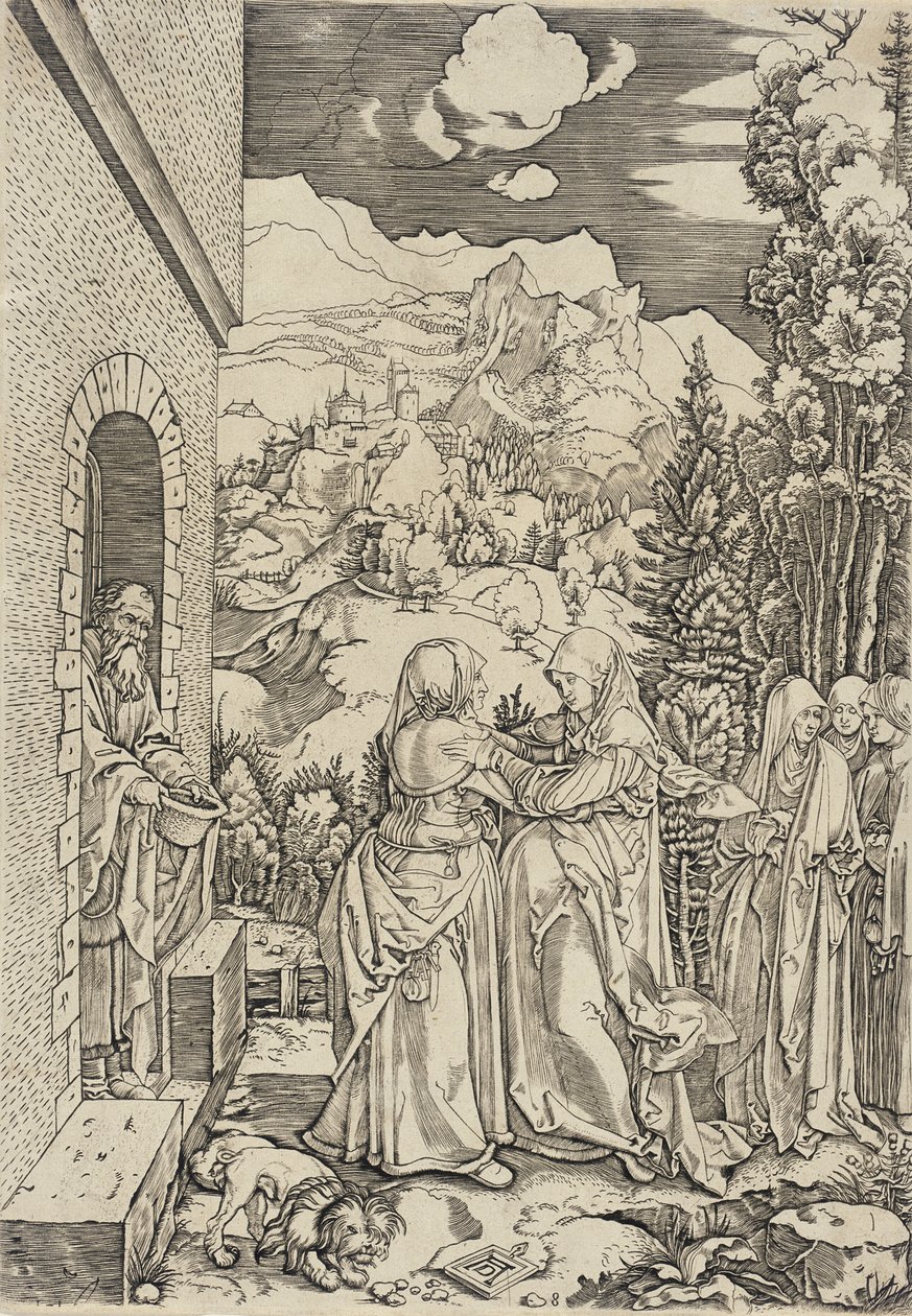 Navštívení od Marcantonio Raimondi