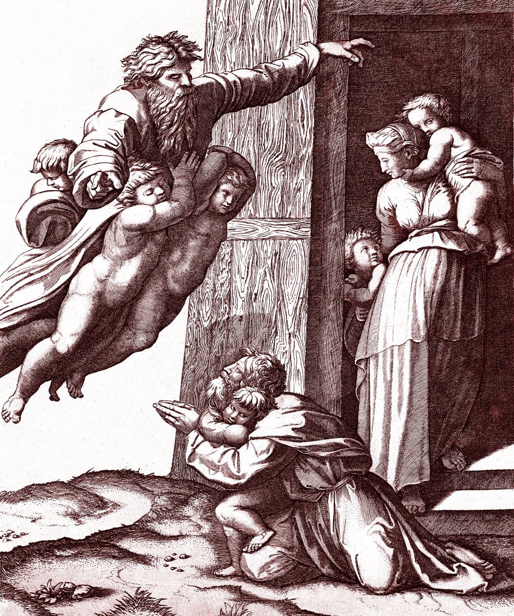 Abrahamovo povolání od Marcantonio Raimondi