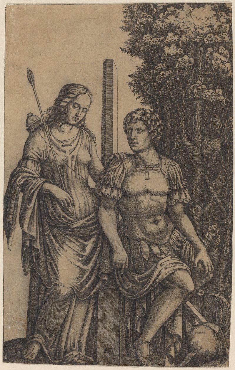 Venuše se zjevila Aeneovi od Marcantonio Raimondi