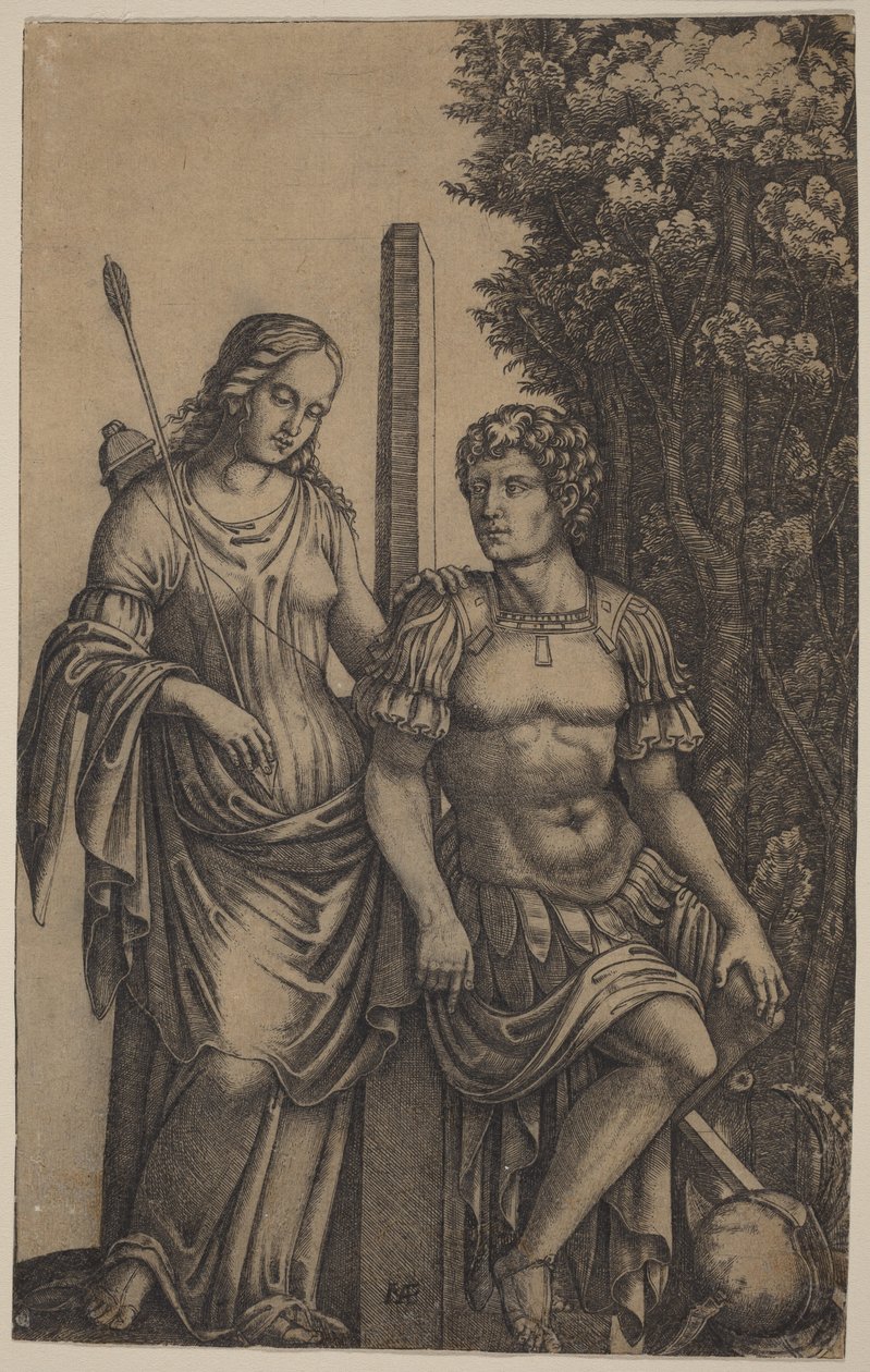 Venuše se zjevuje Aeneovi od Marcantonio Raimondi