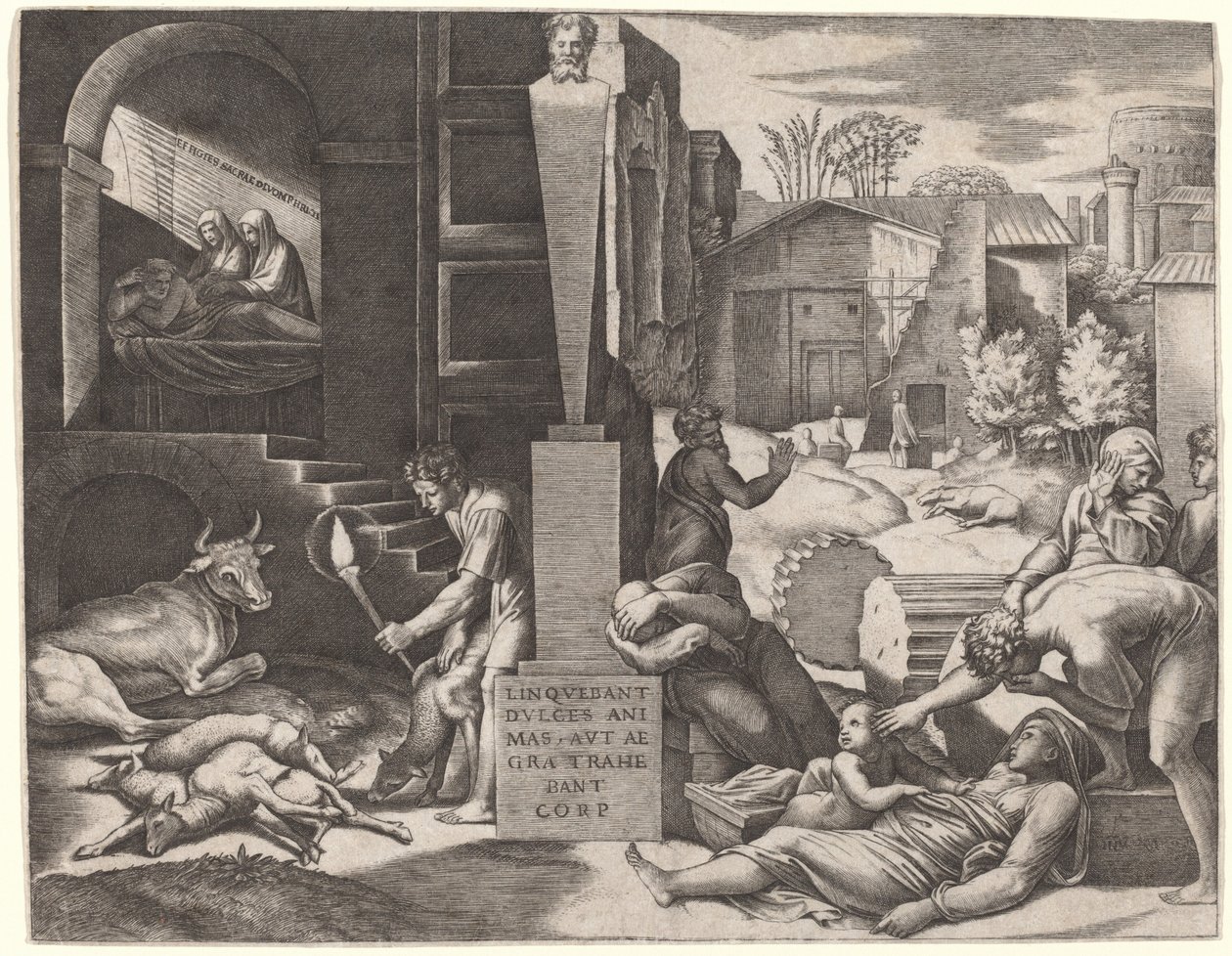 Il Morbetto (mor) od Marcantonio Raimondi after Raphael