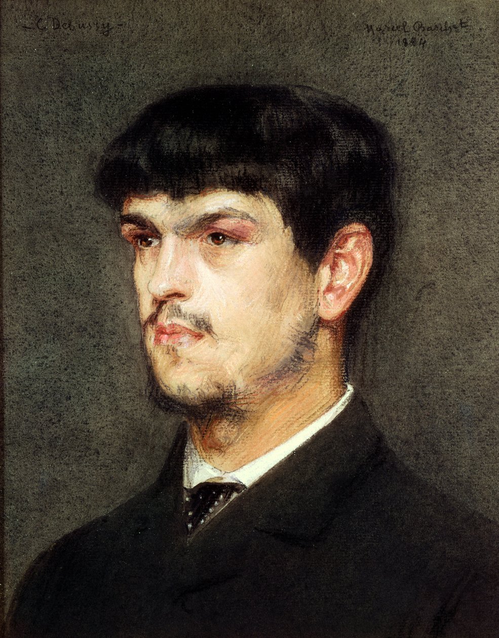 Claude Debussy v Římě, 1884 (pastel na papíře) od Marcel Andre Baschet