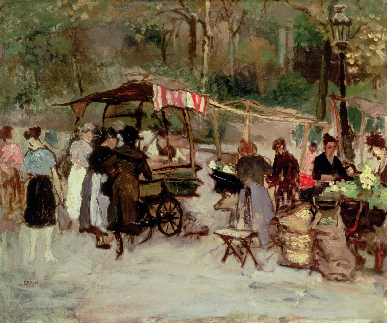 Květinový trh, 1924 od Marcel Leprin