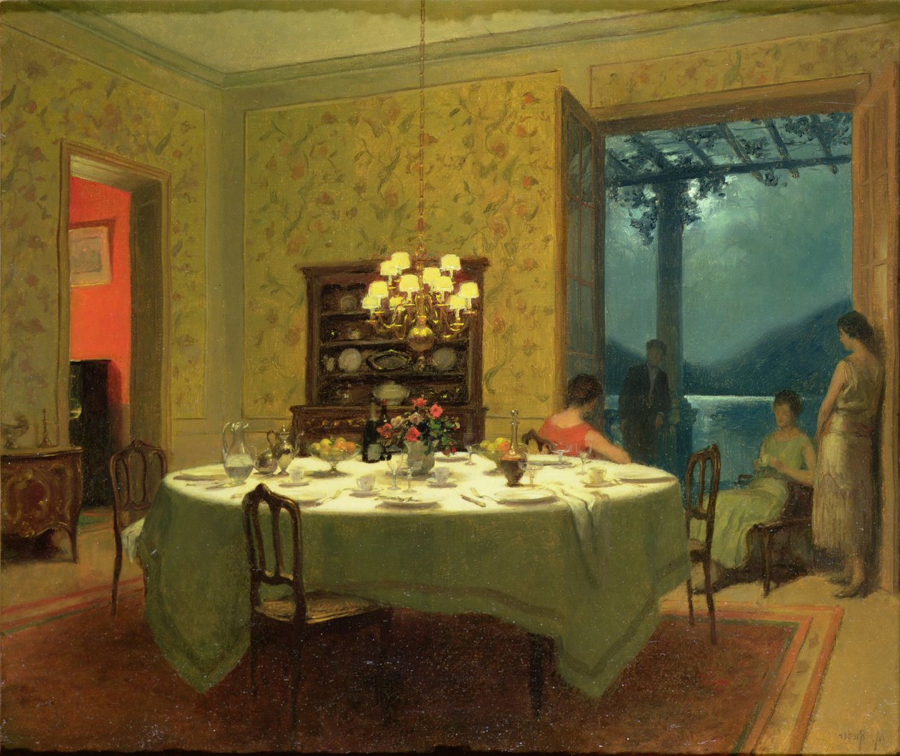 Interiér s čajovým stolem od Marcel Rieder