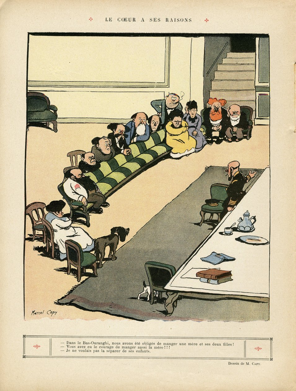 Ilustrace Marcel Capy (1865-1941) v Le Rire od Marcel Amable O.L. Capy
