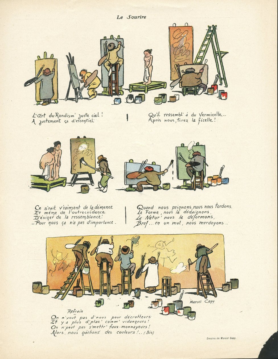 Ilustrace Marcel Capy (1865-1941) v Le Smile, č. 12, 20/03/13 - Umění rondismu 