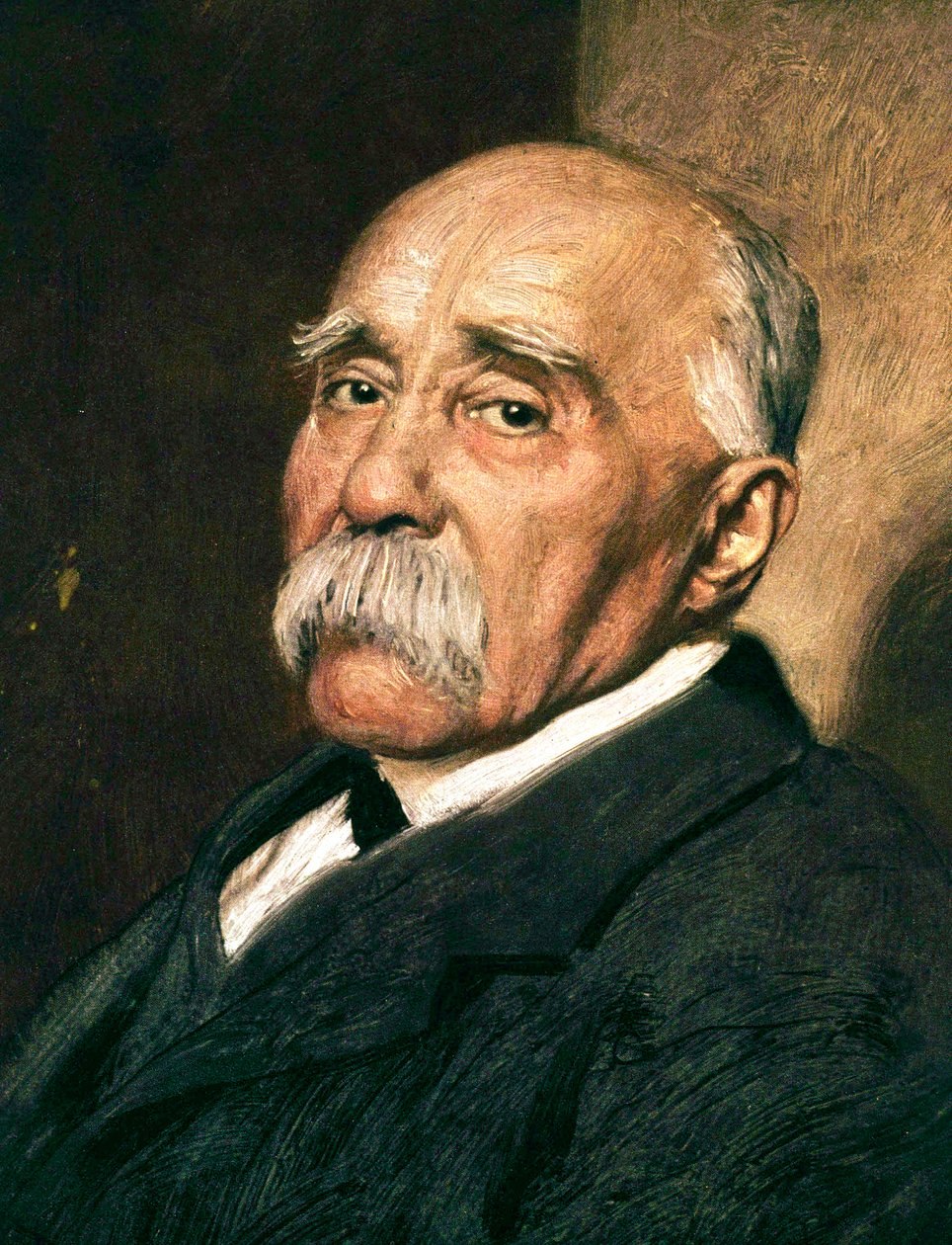 francouzský premiér Georges Clemenceau (1841-1929) c. 1920 (olej na plátně) od Marcel Andre Baschet