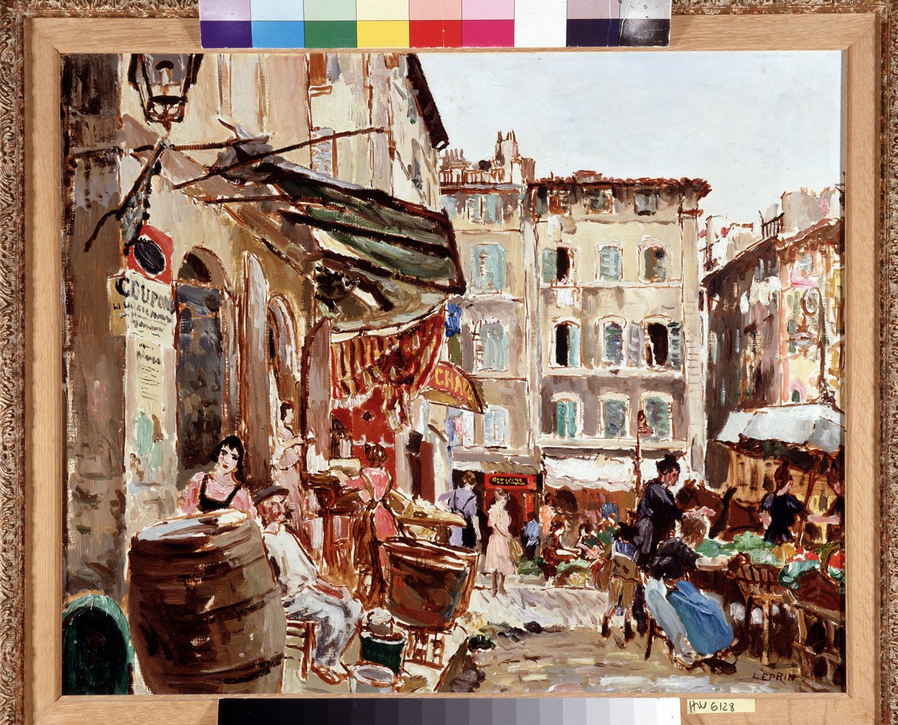 Náměstí Lenche v Marseille Obraz Marcela Leprina (1891-1933) Rozměr 50x61 cm Povinná zmínka: Založení sbírky pozdravů z Provence, Marseille od Marcel Leprin