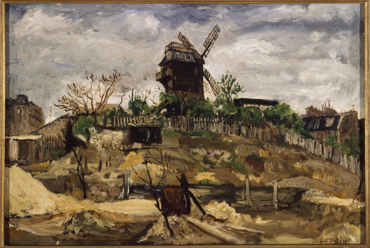 Moulin de la Galette, kolem roku 1920 (olej) od Marcel Leprin