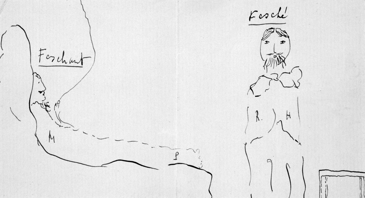 Autoportrét s Reynaldem Hahnem, c1891-1922 od Marcel Proust