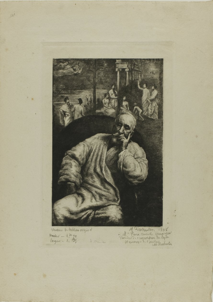 Pierre Puvis de Chavannes, Portrét a kompozice od Marcellin Gilbert Desboutin