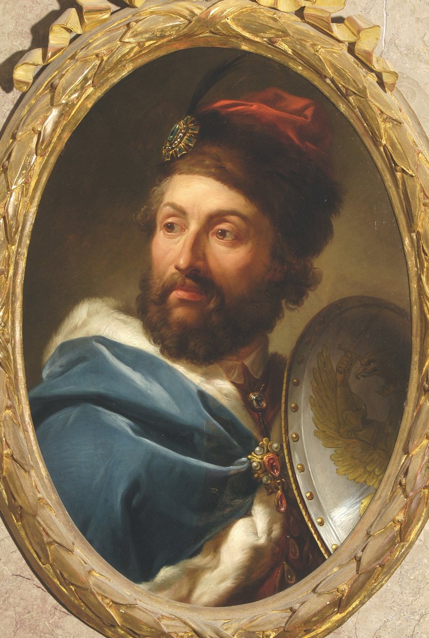 Portrét Kazimíra IV Jagellonského (1427-1492), polského krále - Marcella Bacciarelliho (1731-1818). Olej na mědi od Marcello Bacciarelli