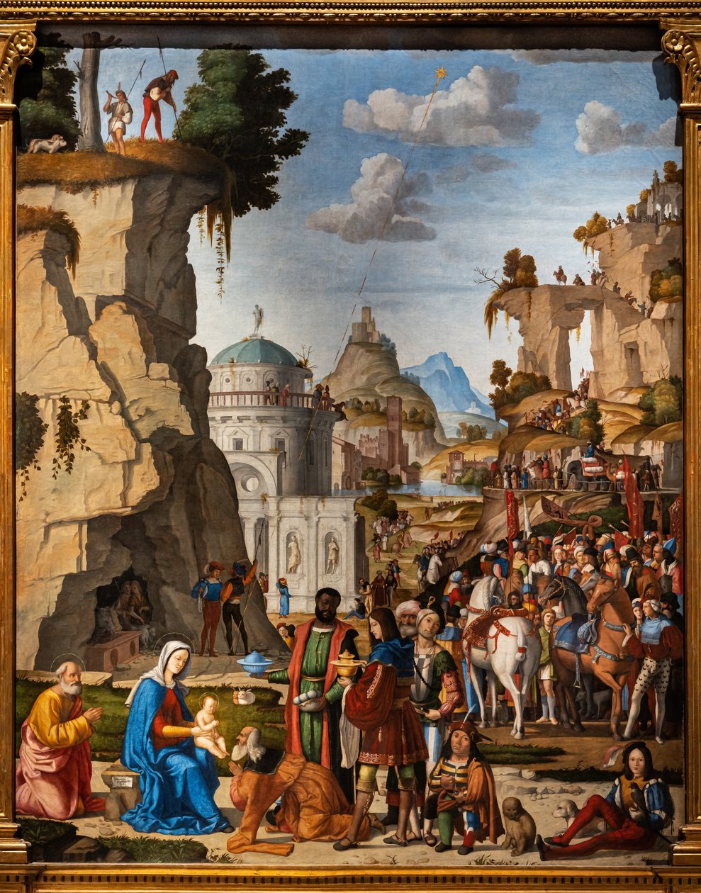 Klanění moudrými muži, detail od Marcello Fogolino