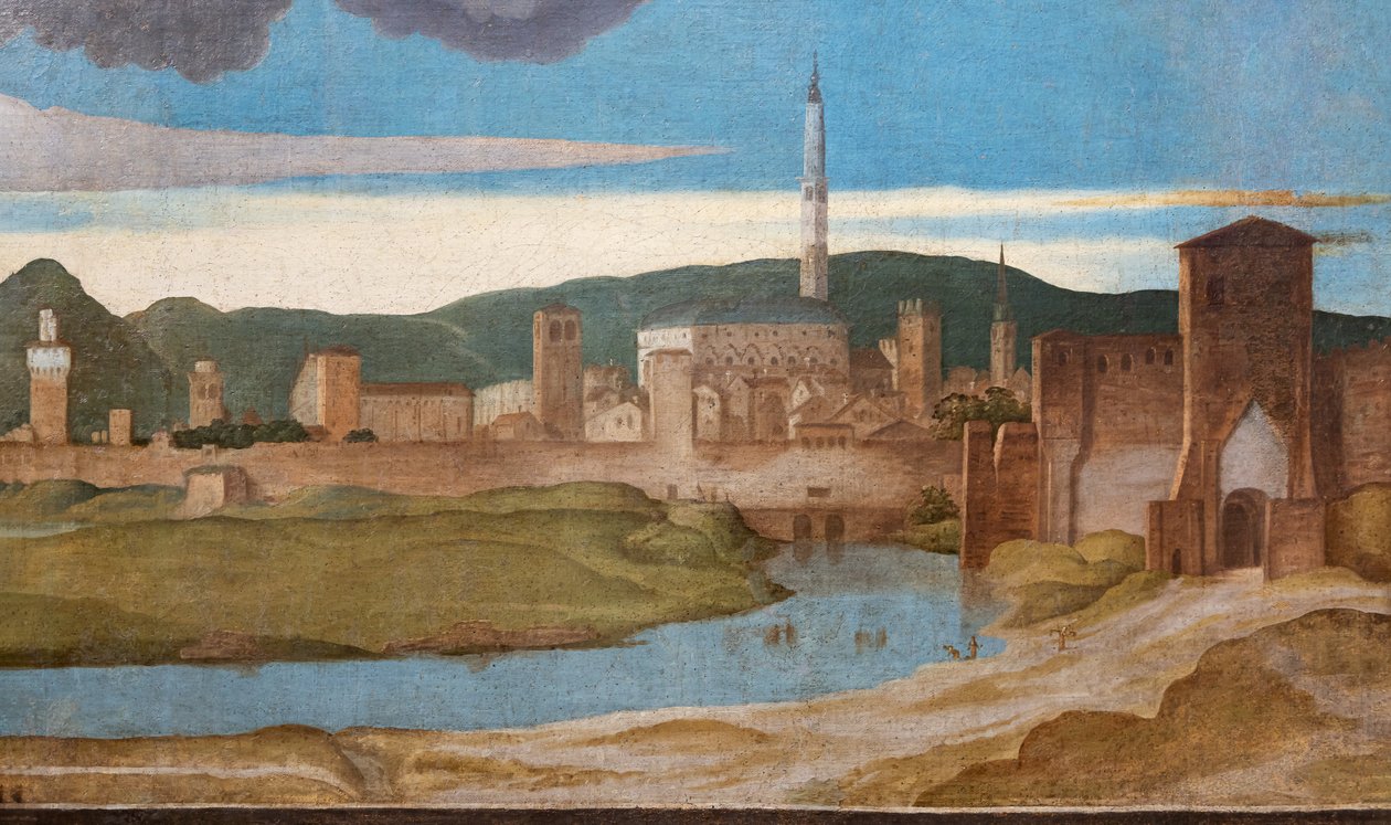 Detail města Vicenza od Marcello Fogolino