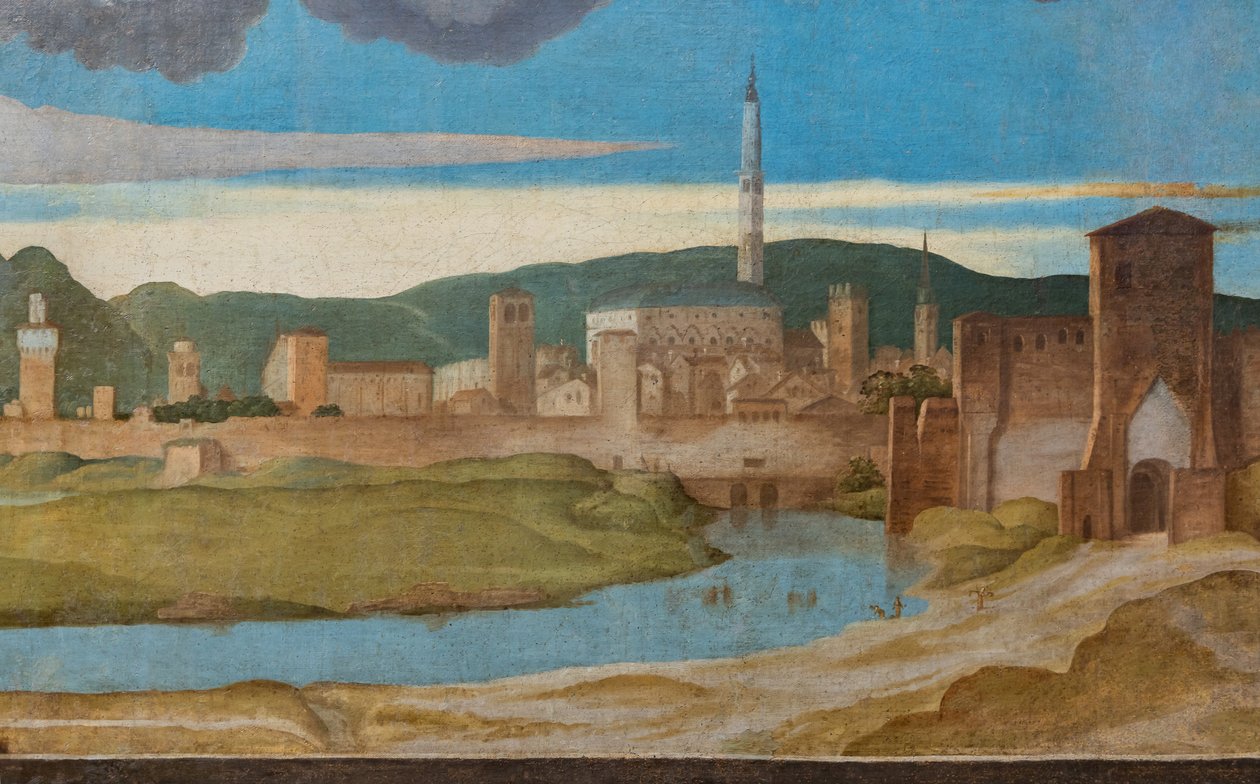 Detail města Vicenza od Marcello Fogolino