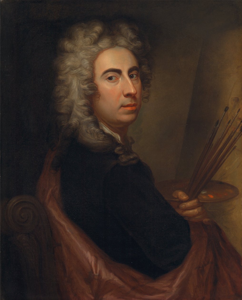 Autoportrét (asi 1700) od Marcellus the Elder Laroon