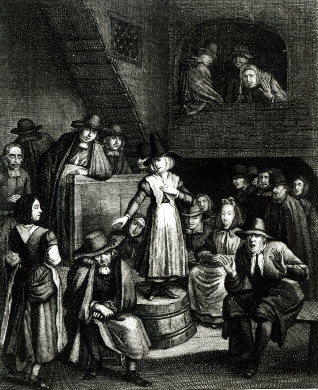Setkání kvakerů, 1699 od Marcellus or Marcel Lauron
