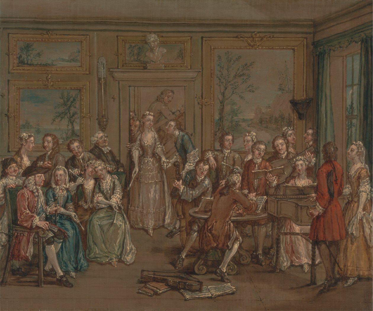 Hudební konverzace od Marcellus Laroon the Younger