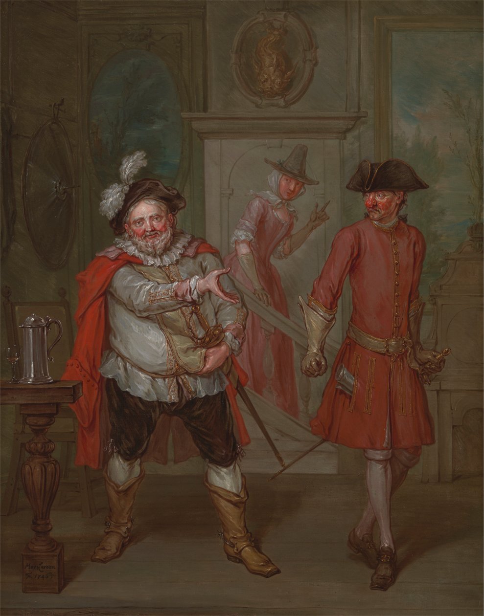 Scéna ze Shakespearova "Henry IV, část I" od Marcellus Laroon the Younger