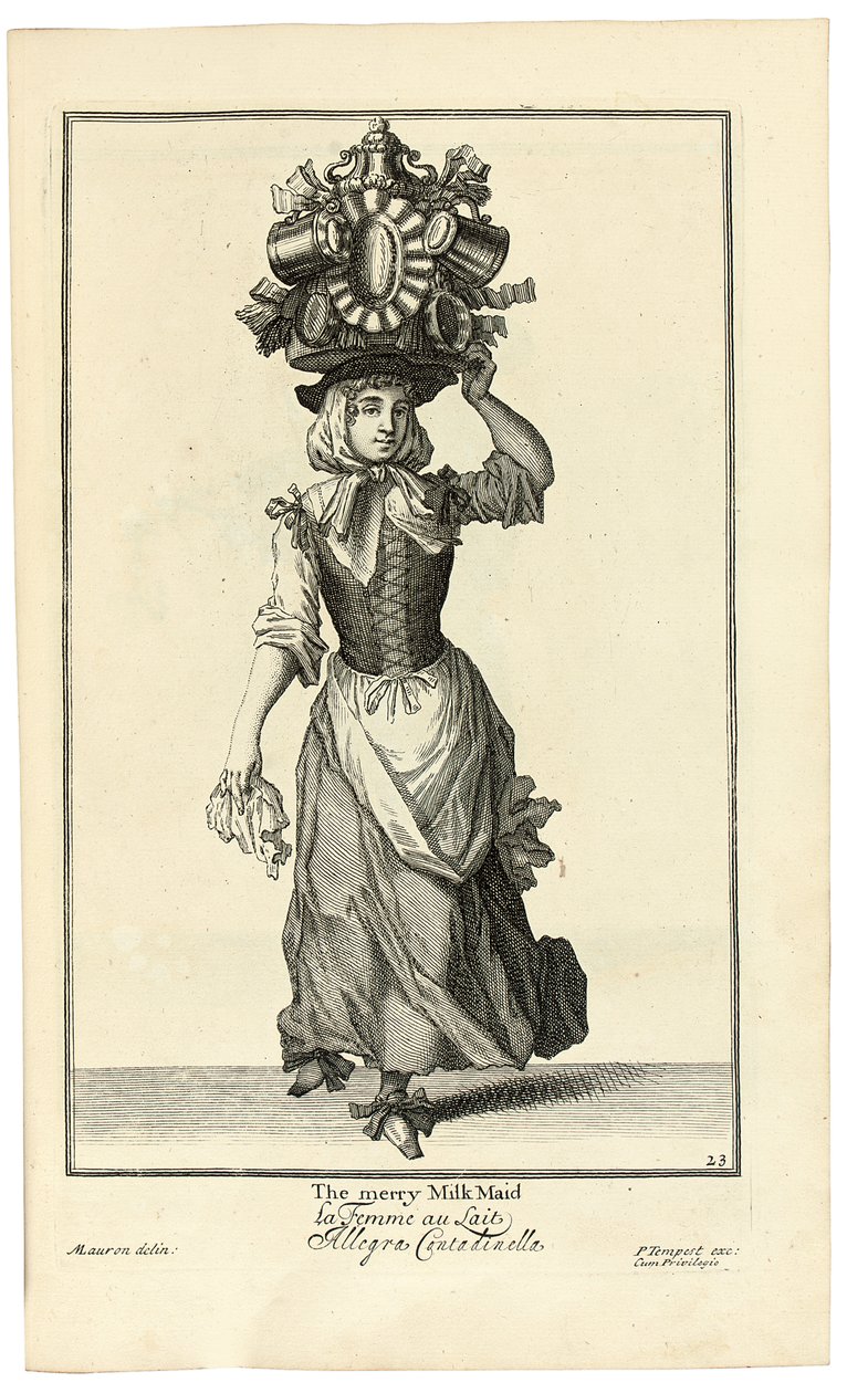 The Merry Milk Maid, 1733 od Marcellus or Marcel Lauron