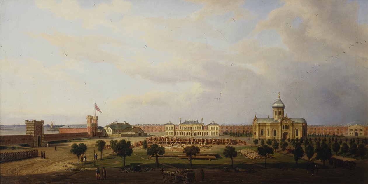 Vnitřní pohled na pevnost Ivangorod, 1846 od Marcin Zaleski