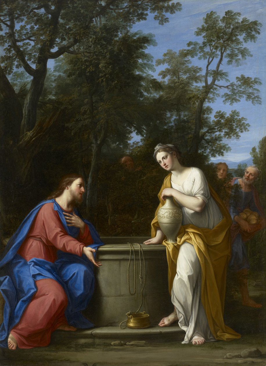 Kristus a žena Samaří, kolem roku 1700 od Marcantonio Franceschini