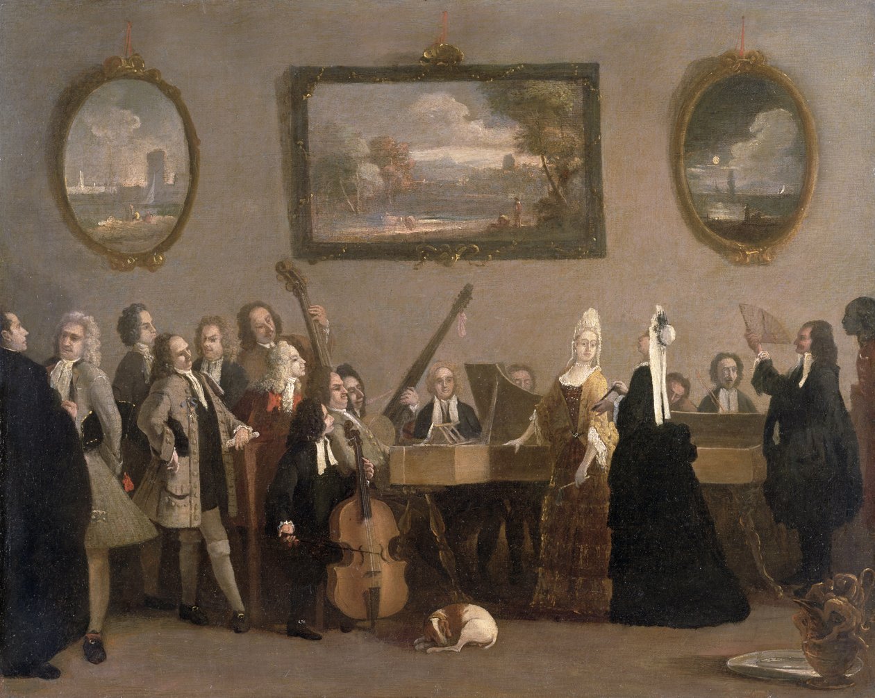 Zkouška opery, asi 1709 od Marco Ricci