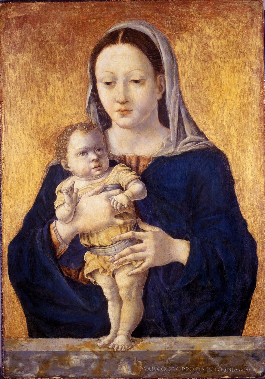 Madonna a dítě, cca 1465 (tempera na dřevě) od Marco Zoppo